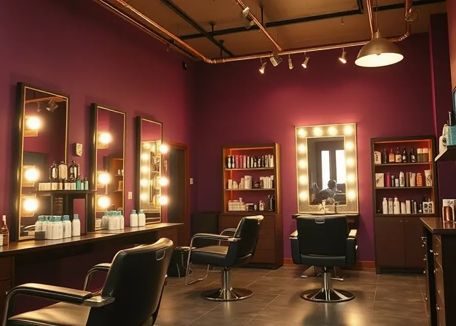 Generated salon website preview